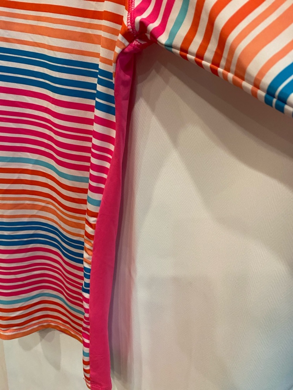 Reel Legends Long Sleeve Striped - Pink, Orange, Blue, White - Picture 3 of 6